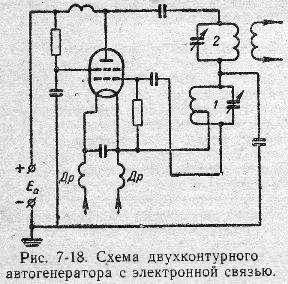 схемы двухконтурного автогенератора с электронной связью