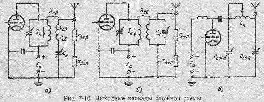 выходные каскакды сложной схемы